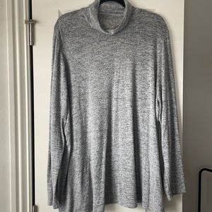 Lane Bryant Plus Size Hacci Turtleneck Swing Long Sleeve T-shirt